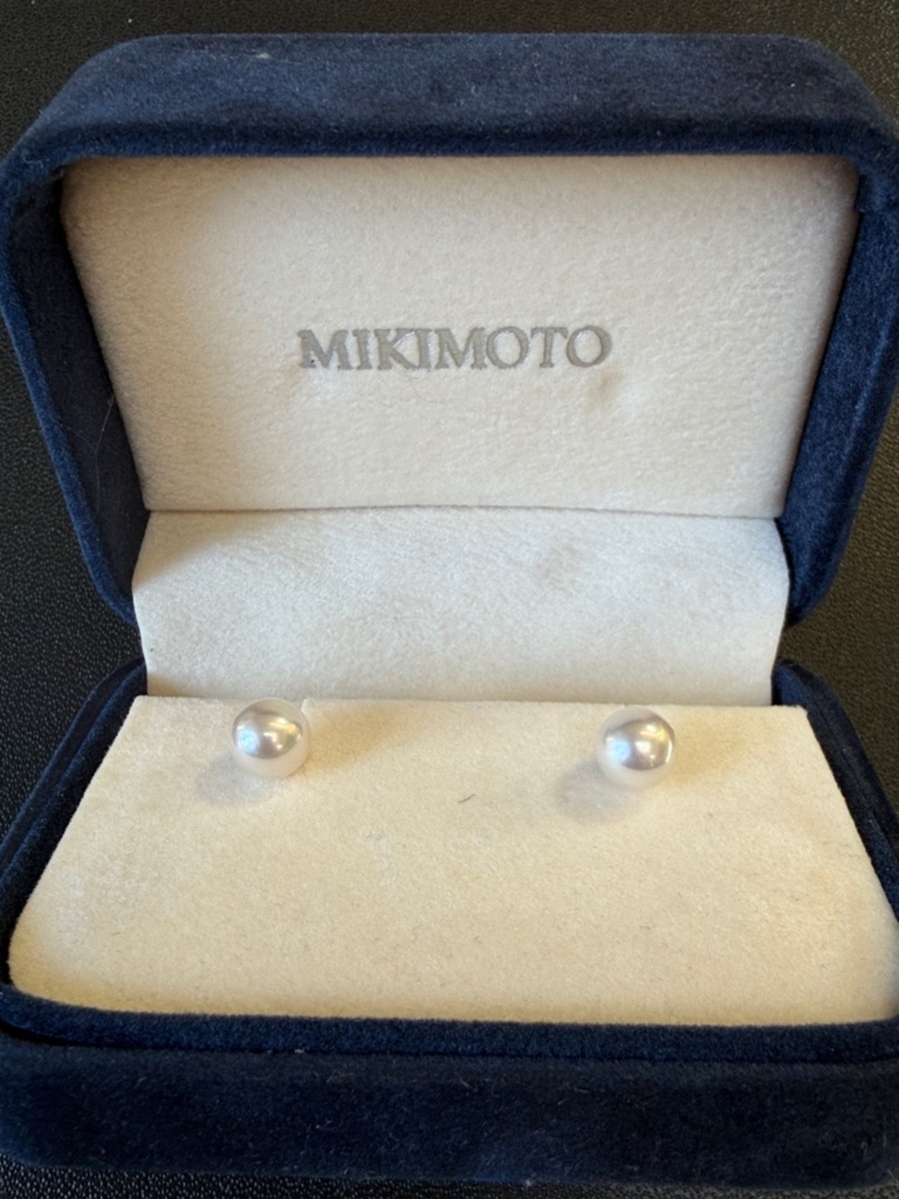 Mikimoto 18k yellow gold pearl stud earrings